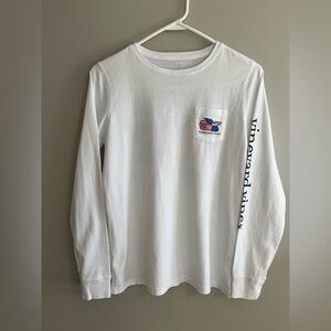 Vineyard Vines Snowboarding Whale Long Sleeve T-Shirt Size Extra Small